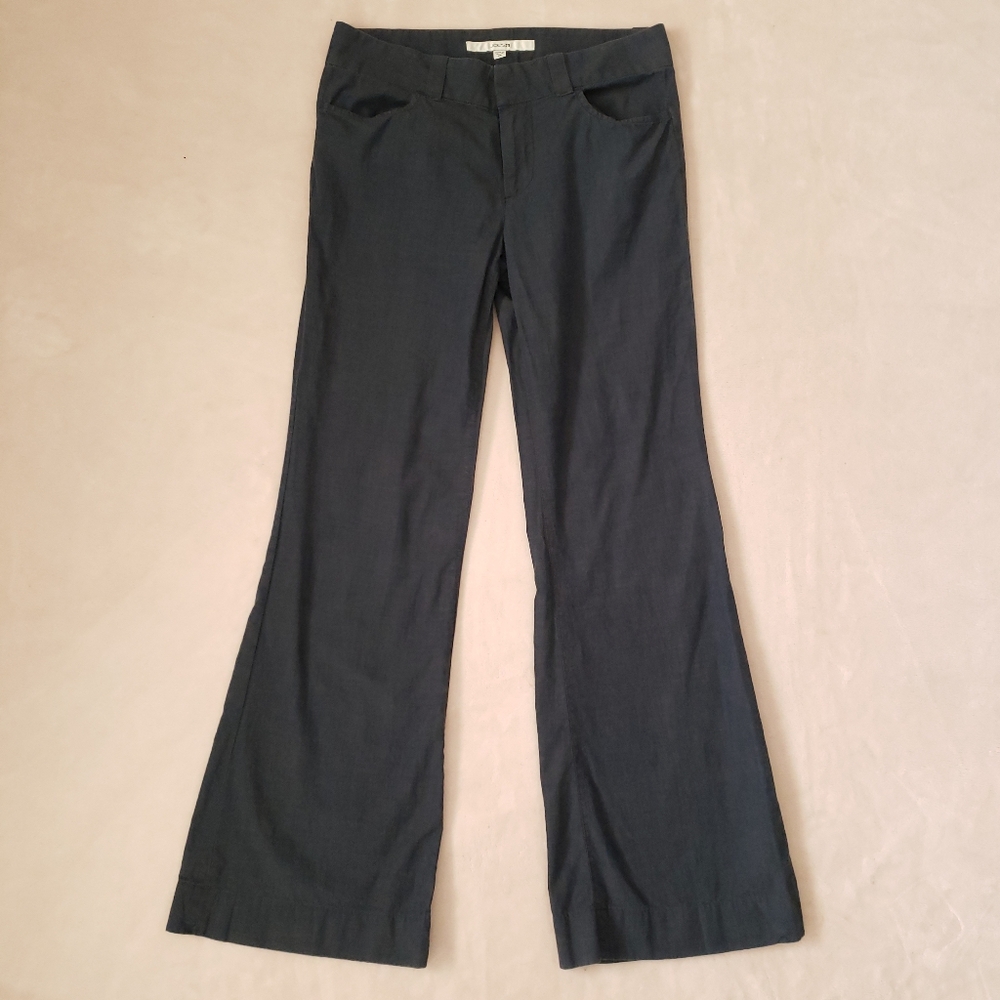 Joe’s Jeans Blue Cotton Flare Leg Chino Trouser Pants